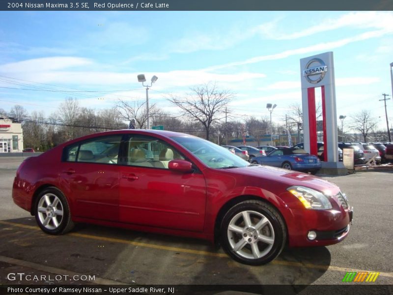 Red Opulence / Cafe Latte 2004 Nissan Maxima 3.5 SE