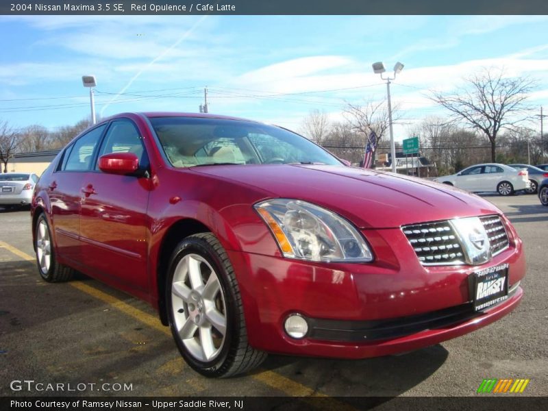 Red Opulence / Cafe Latte 2004 Nissan Maxima 3.5 SE