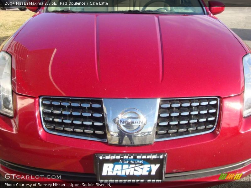 Red Opulence / Cafe Latte 2004 Nissan Maxima 3.5 SE