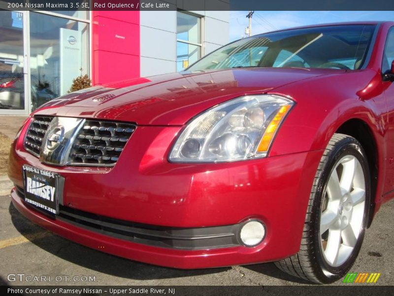 Red Opulence / Cafe Latte 2004 Nissan Maxima 3.5 SE