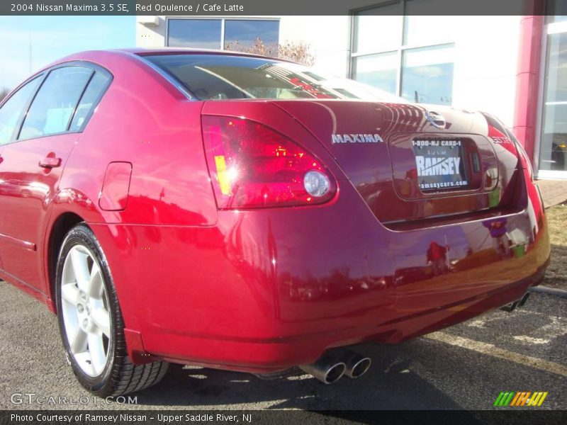 Red Opulence / Cafe Latte 2004 Nissan Maxima 3.5 SE