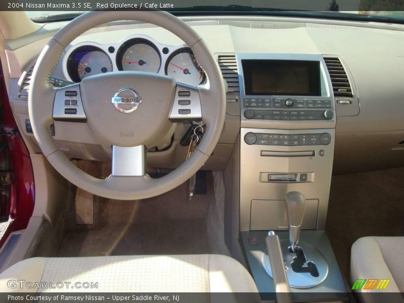 Red Opulence / Cafe Latte 2004 Nissan Maxima 3.5 SE
