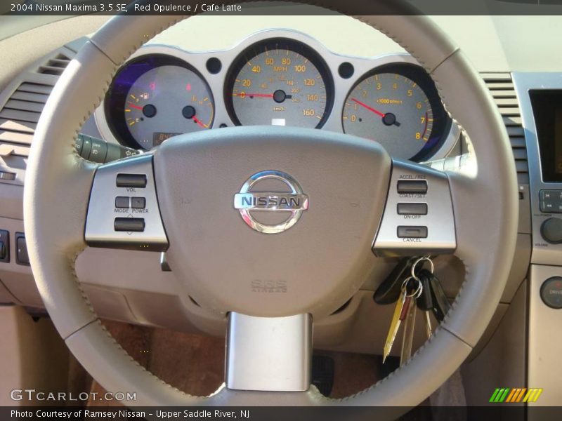 Red Opulence / Cafe Latte 2004 Nissan Maxima 3.5 SE