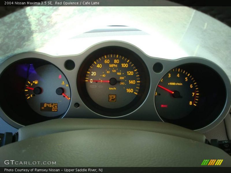Red Opulence / Cafe Latte 2004 Nissan Maxima 3.5 SE