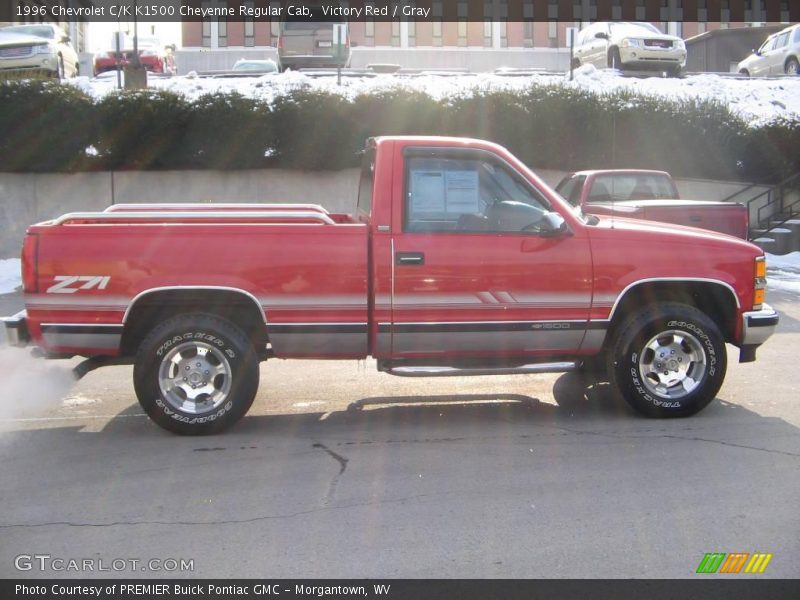 Victory Red / Gray 1996 Chevrolet C/K K1500 Cheyenne Regular Cab
