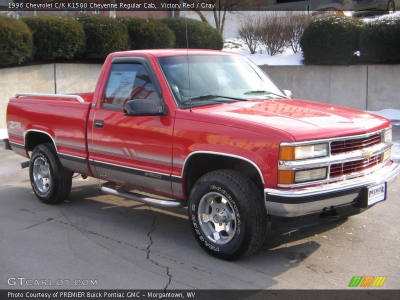 Victory Red / Gray 1996 Chevrolet C/K K1500 Cheyenne Regular Cab