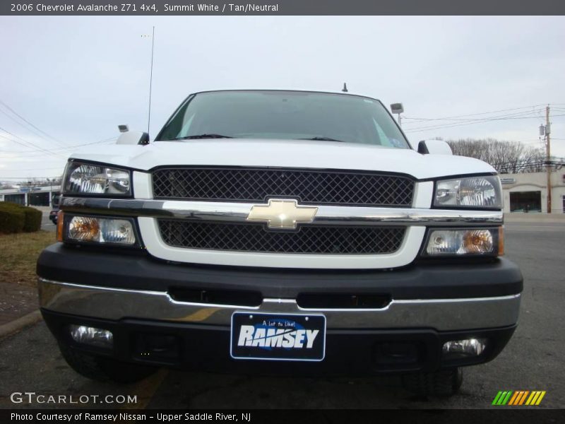 Summit White / Tan/Neutral 2006 Chevrolet Avalanche Z71 4x4