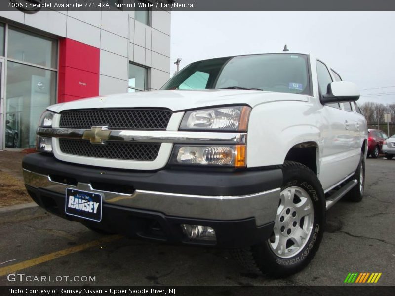 Summit White / Tan/Neutral 2006 Chevrolet Avalanche Z71 4x4