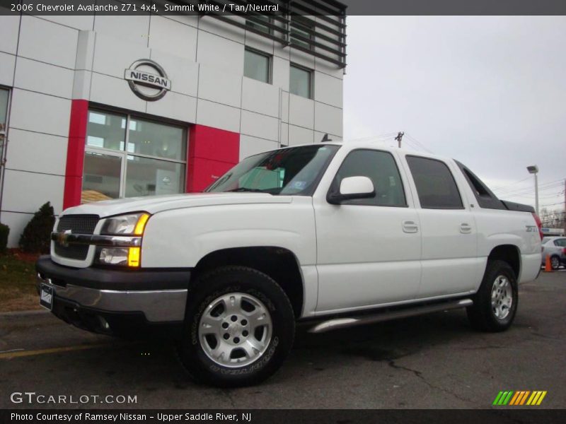 Summit White / Tan/Neutral 2006 Chevrolet Avalanche Z71 4x4