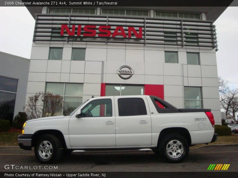 Summit White / Tan/Neutral 2006 Chevrolet Avalanche Z71 4x4