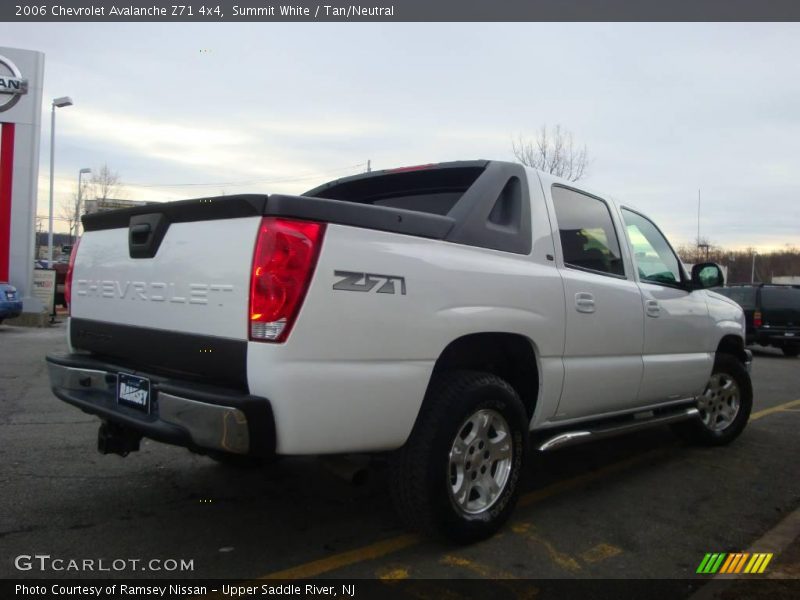 Summit White / Tan/Neutral 2006 Chevrolet Avalanche Z71 4x4