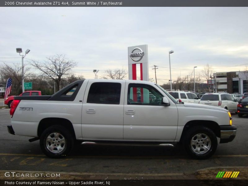 Summit White / Tan/Neutral 2006 Chevrolet Avalanche Z71 4x4