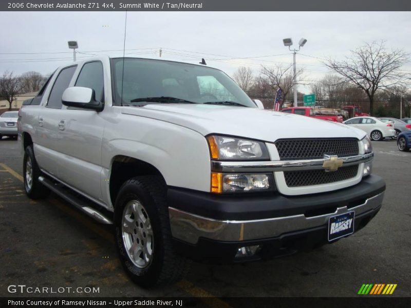 Summit White / Tan/Neutral 2006 Chevrolet Avalanche Z71 4x4