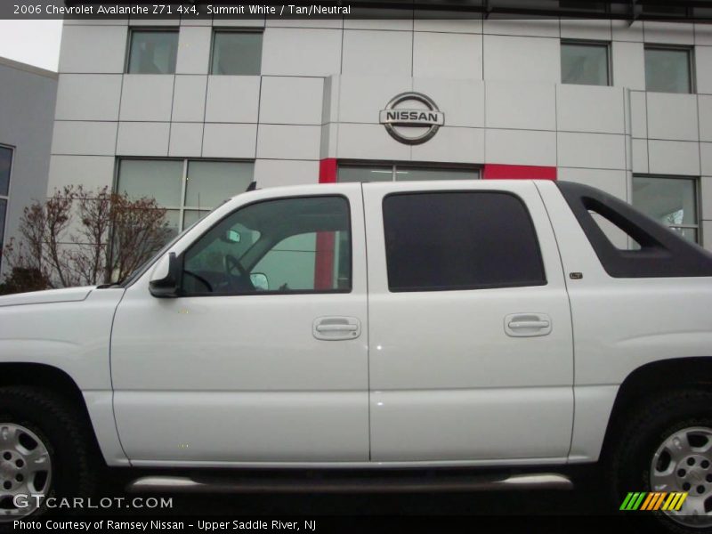 Summit White / Tan/Neutral 2006 Chevrolet Avalanche Z71 4x4