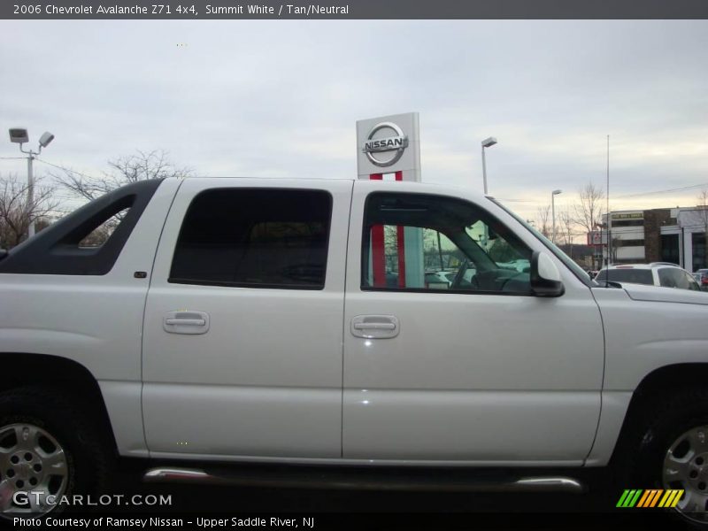 Summit White / Tan/Neutral 2006 Chevrolet Avalanche Z71 4x4