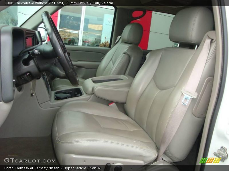 Summit White / Tan/Neutral 2006 Chevrolet Avalanche Z71 4x4