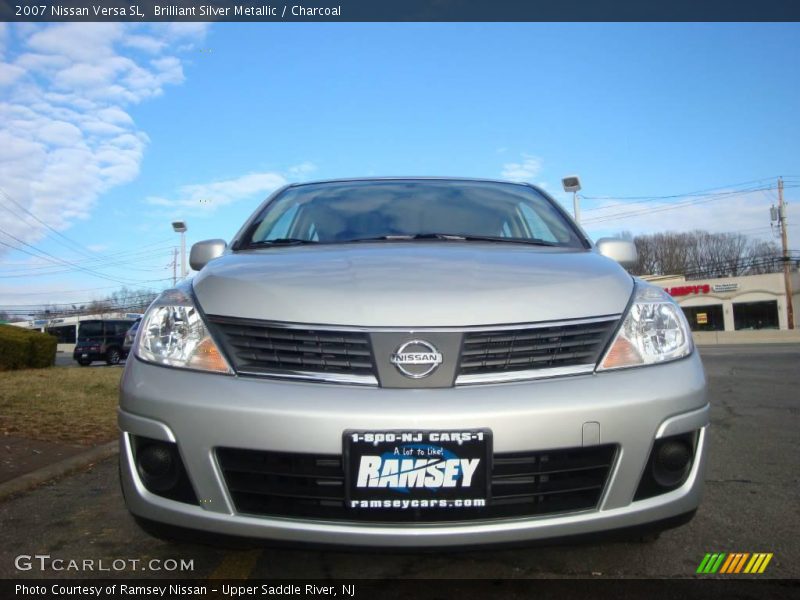Brilliant Silver Metallic / Charcoal 2007 Nissan Versa SL
