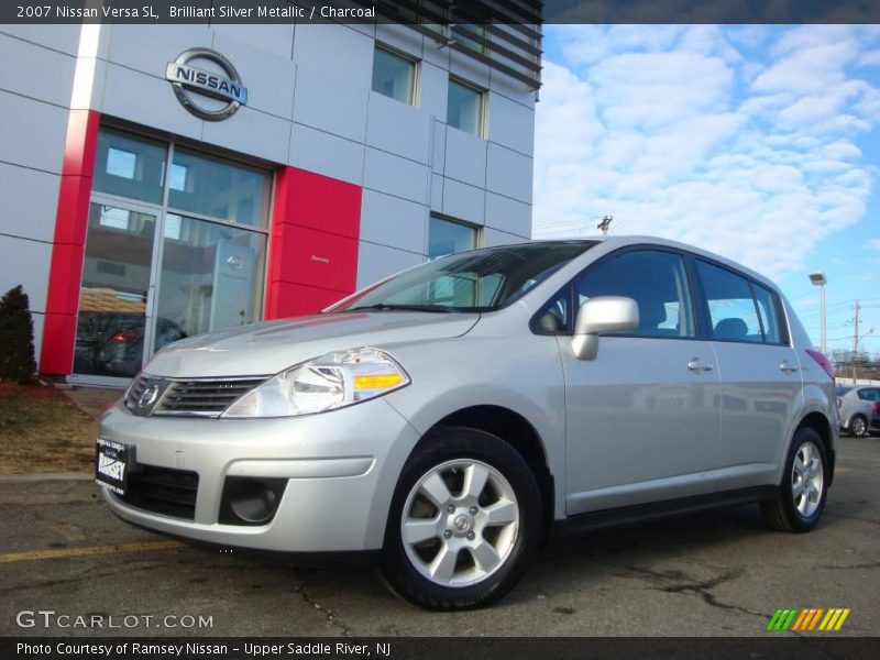 Brilliant Silver Metallic / Charcoal 2007 Nissan Versa SL