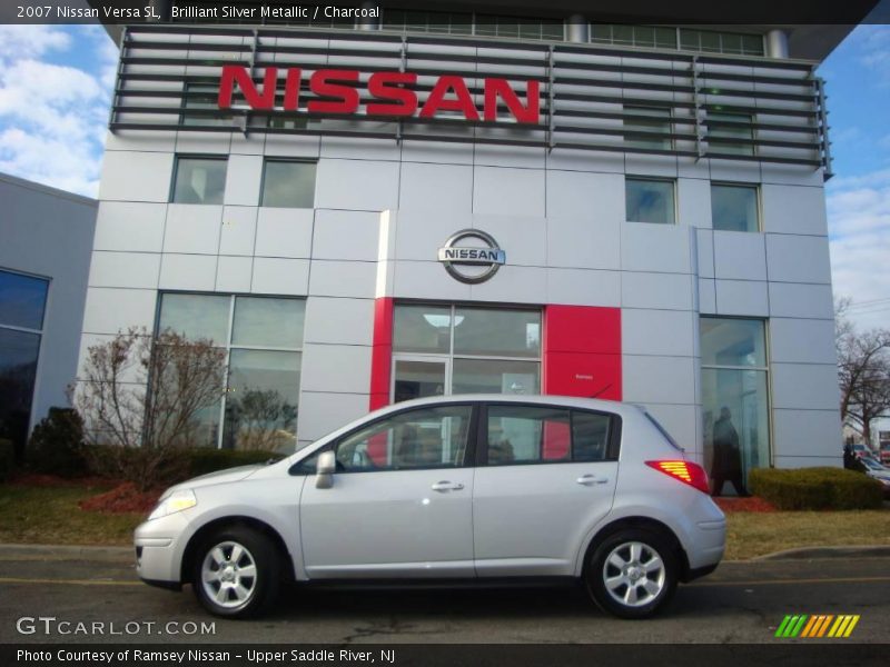 Brilliant Silver Metallic / Charcoal 2007 Nissan Versa SL