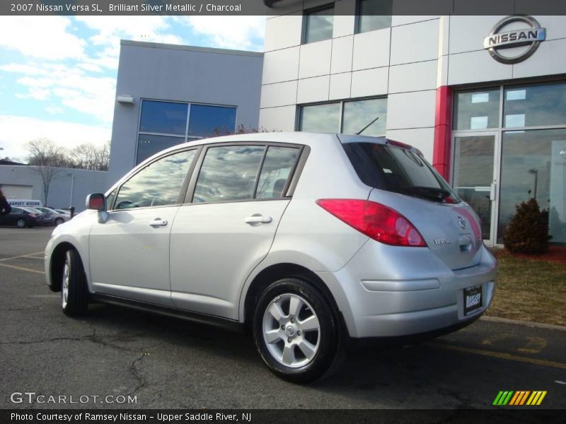 Brilliant Silver Metallic / Charcoal 2007 Nissan Versa SL