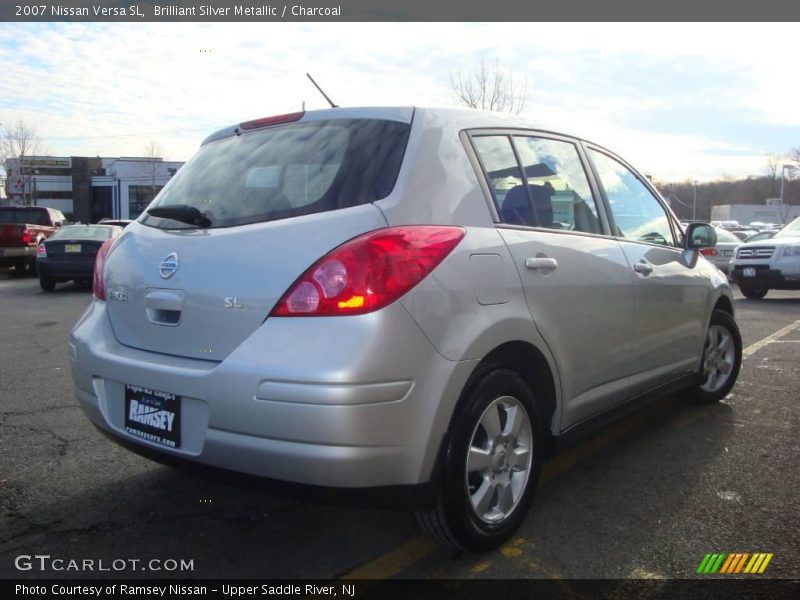 Brilliant Silver Metallic / Charcoal 2007 Nissan Versa SL