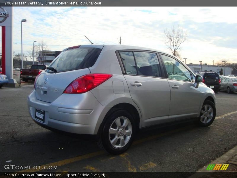 Brilliant Silver Metallic / Charcoal 2007 Nissan Versa SL