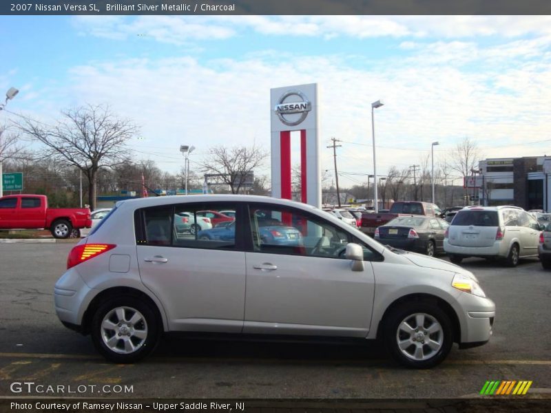 Brilliant Silver Metallic / Charcoal 2007 Nissan Versa SL