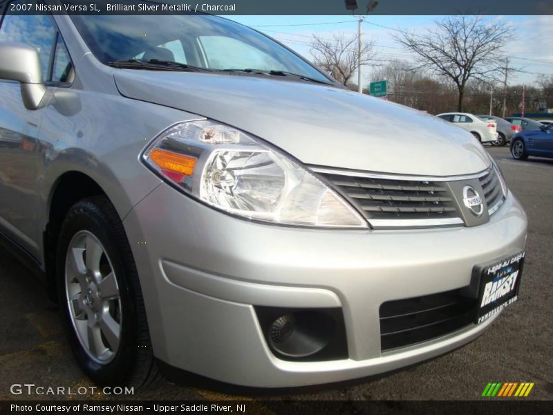 Brilliant Silver Metallic / Charcoal 2007 Nissan Versa SL