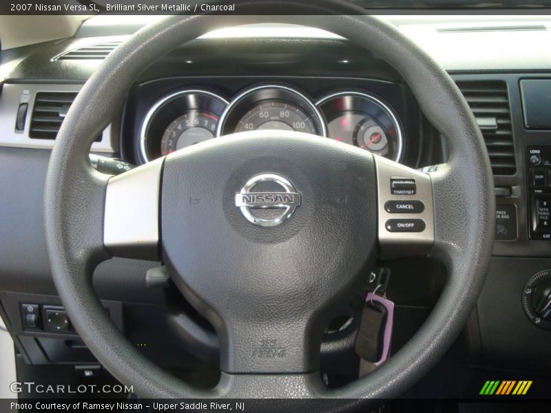 Brilliant Silver Metallic / Charcoal 2007 Nissan Versa SL