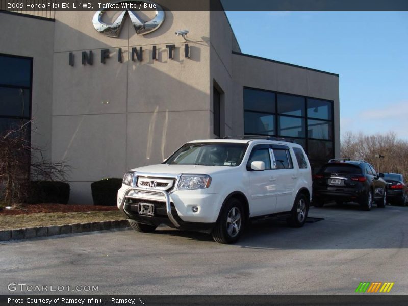 Taffeta White / Blue 2009 Honda Pilot EX-L 4WD