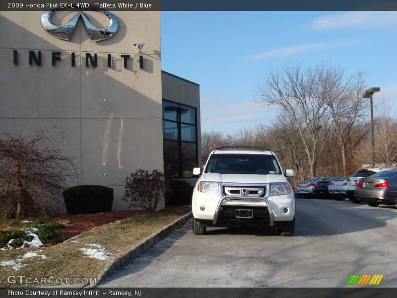 Taffeta White / Blue 2009 Honda Pilot EX-L 4WD
