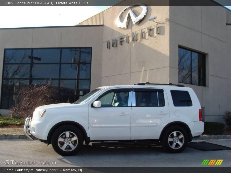 Taffeta White / Blue 2009 Honda Pilot EX-L 4WD