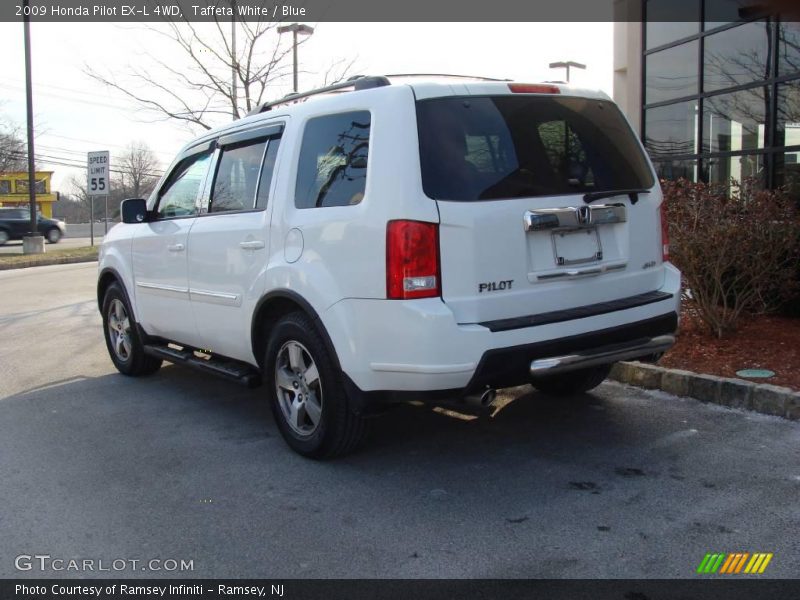 Taffeta White / Blue 2009 Honda Pilot EX-L 4WD