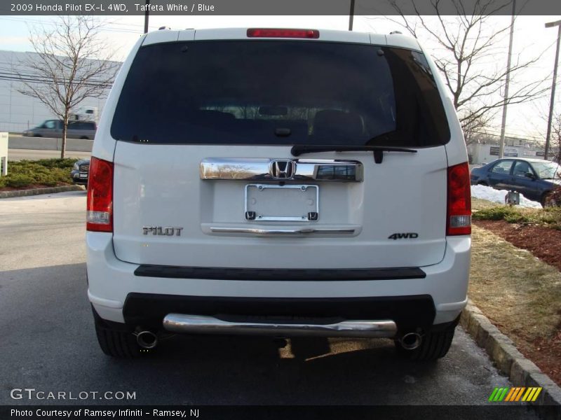 Taffeta White / Blue 2009 Honda Pilot EX-L 4WD