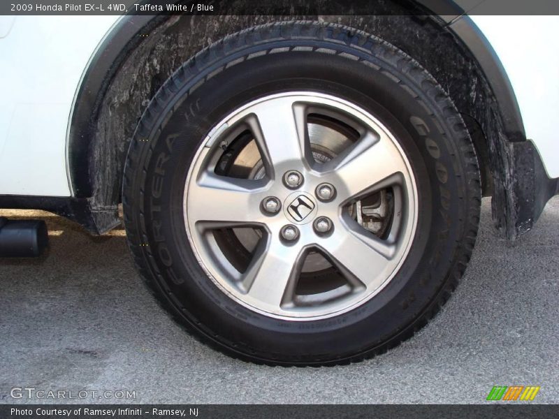 Taffeta White / Blue 2009 Honda Pilot EX-L 4WD