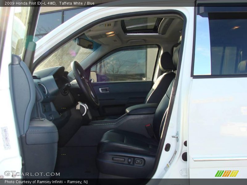 Taffeta White / Blue 2009 Honda Pilot EX-L 4WD