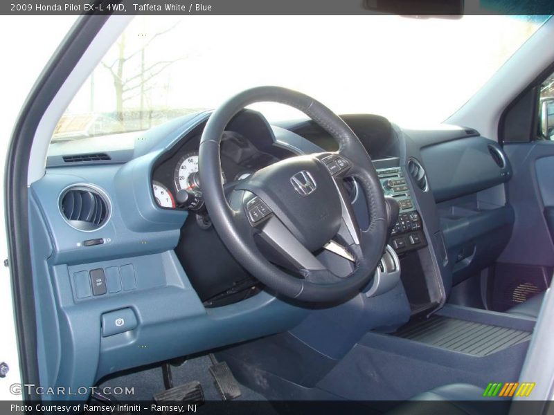 Taffeta White / Blue 2009 Honda Pilot EX-L 4WD