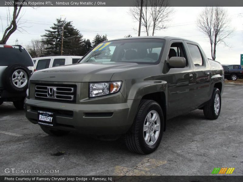 Nimbus Grey Metallic / Olive 2007 Honda Ridgeline RTL