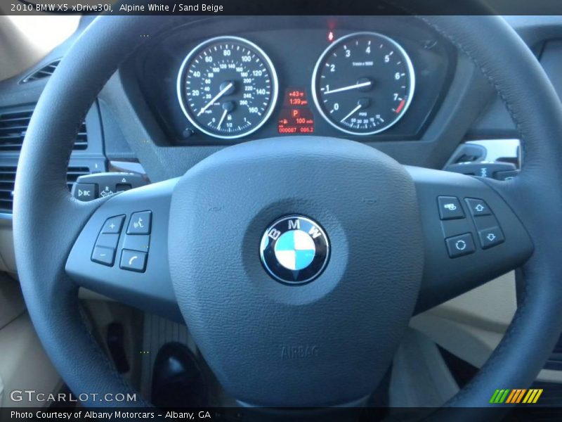 Alpine White / Sand Beige 2010 BMW X5 xDrive30i