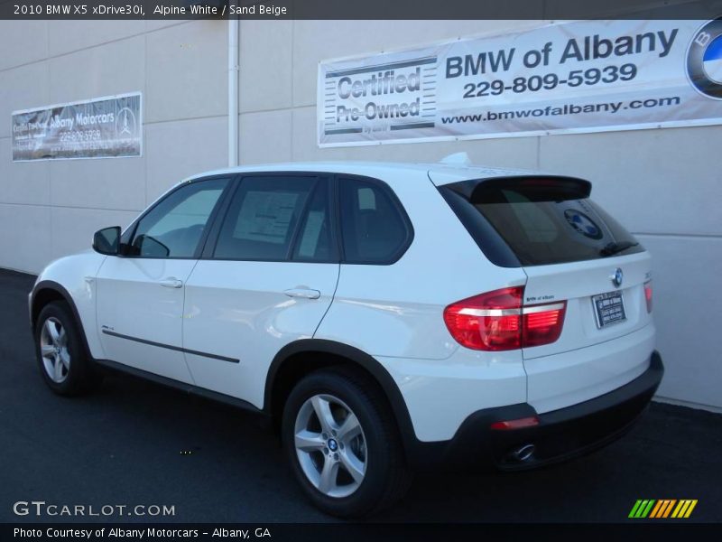 Alpine White / Sand Beige 2010 BMW X5 xDrive30i