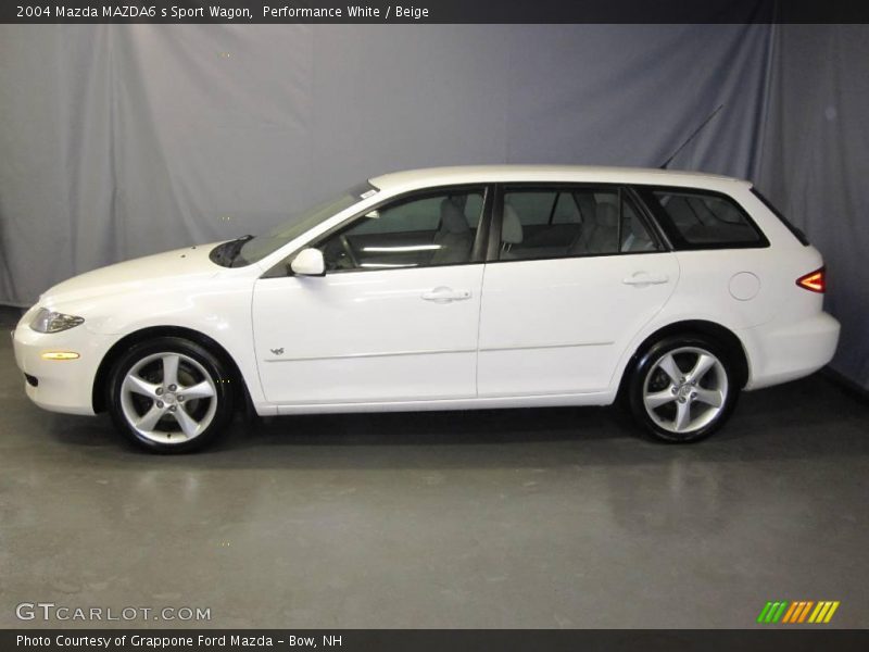 Performance White / Beige 2004 Mazda MAZDA6 s Sport Wagon