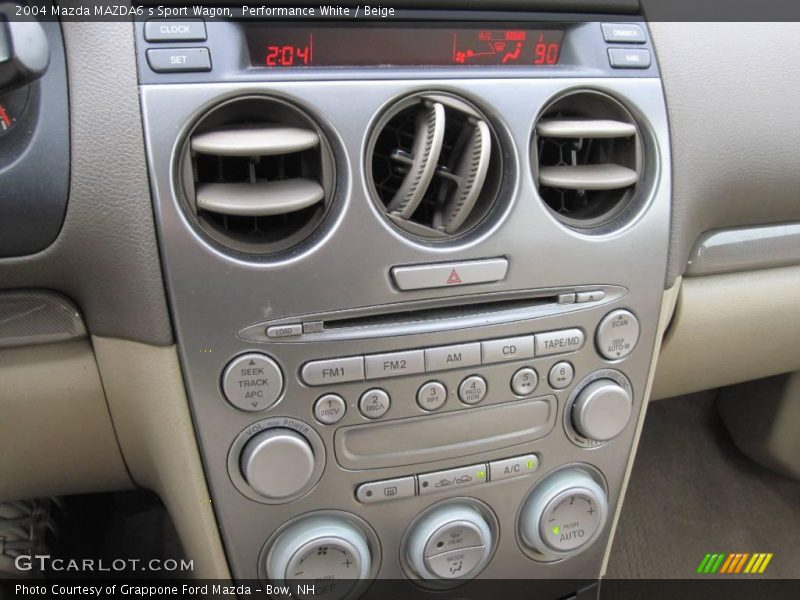 Performance White / Beige 2004 Mazda MAZDA6 s Sport Wagon