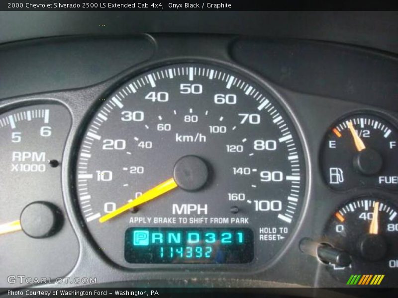 Onyx Black / Graphite 2000 Chevrolet Silverado 2500 LS Extended Cab 4x4