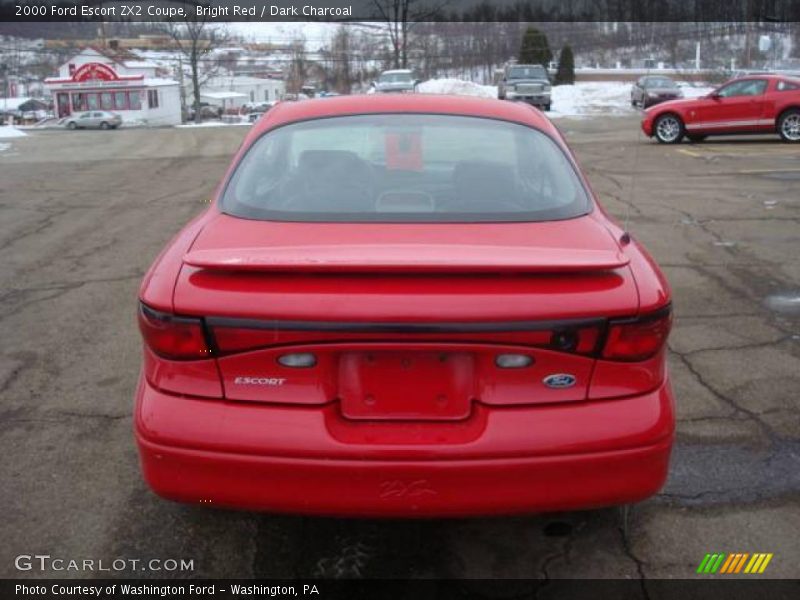 Bright Red / Dark Charcoal 2000 Ford Escort ZX2 Coupe