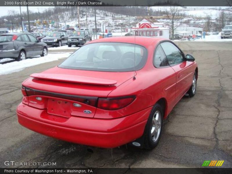 Bright Red / Dark Charcoal 2000 Ford Escort ZX2 Coupe