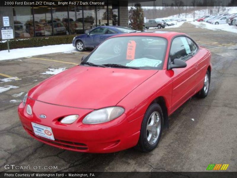 Bright Red / Dark Charcoal 2000 Ford Escort ZX2 Coupe