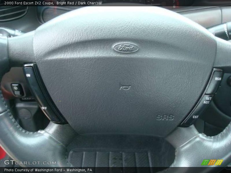 Bright Red / Dark Charcoal 2000 Ford Escort ZX2 Coupe