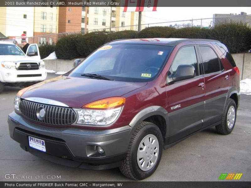 Medium Red Metallic / Gray 2003 Buick Rendezvous CX AWD