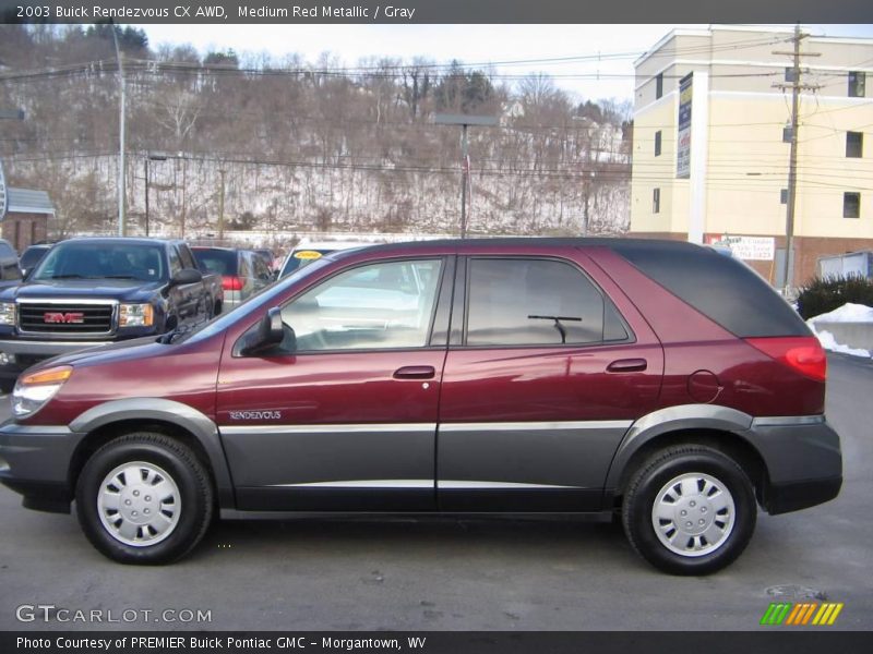 Medium Red Metallic / Gray 2003 Buick Rendezvous CX AWD