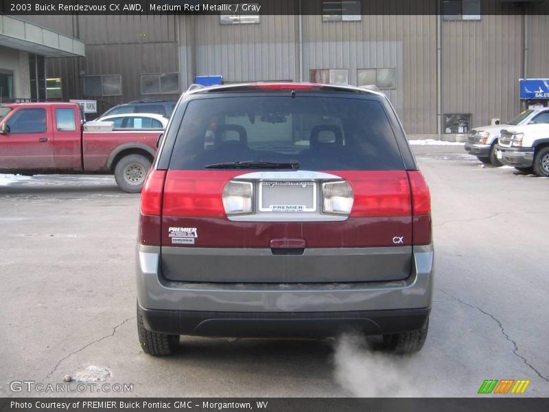 Medium Red Metallic / Gray 2003 Buick Rendezvous CX AWD